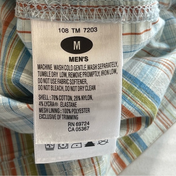 Columbia Titanium Omni Dry Short Sleeve Button Up Shirt Men Size Medium - Picture 8 of 9